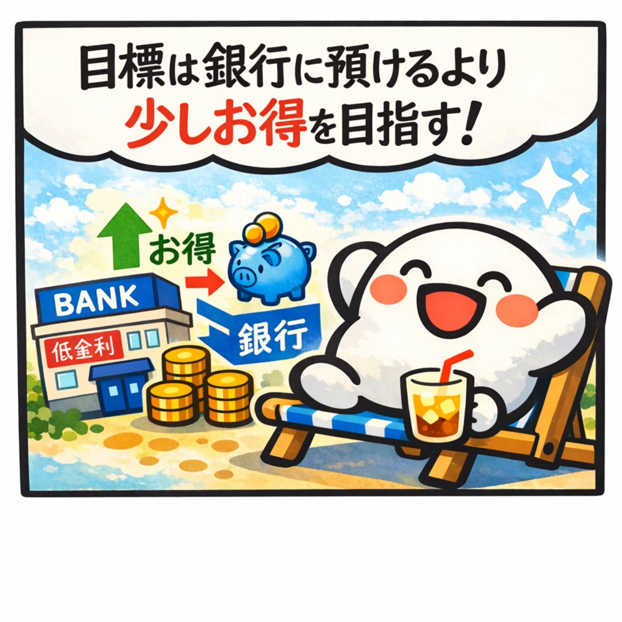 資産管理 4コマ 4